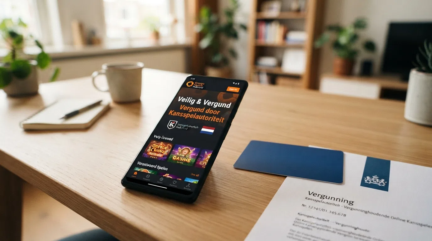 Het Kansspelautoriteit-logo naast het CRUKS-register op een casino-website